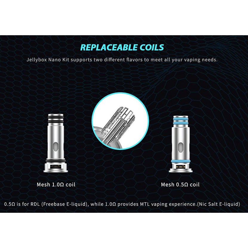 RINCOE'S JELLYBOX NANO COIL 0.5OHM - AUTHENTIC COIL JELLYBOX NANO BY RINCOE