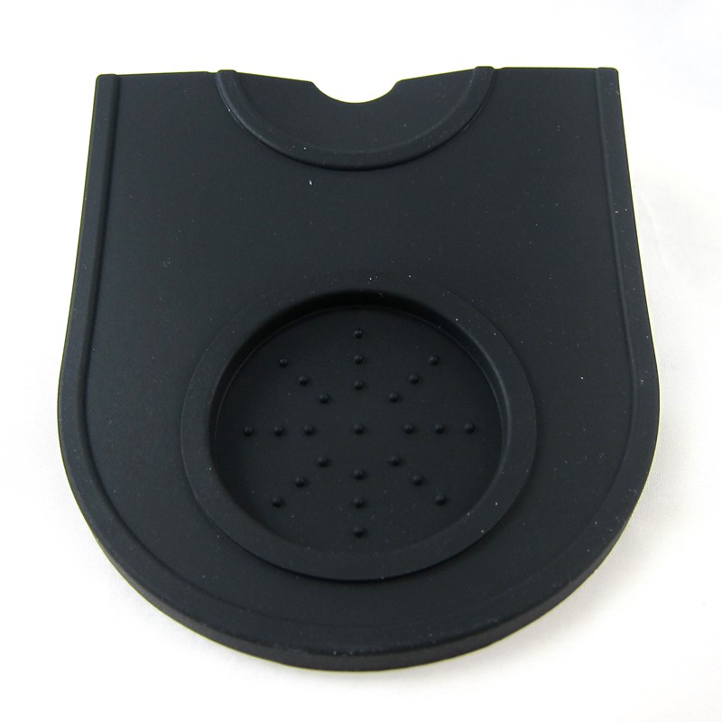 Coffee Tamping Mat with Hole and Tamper Holder Silicon Rubber