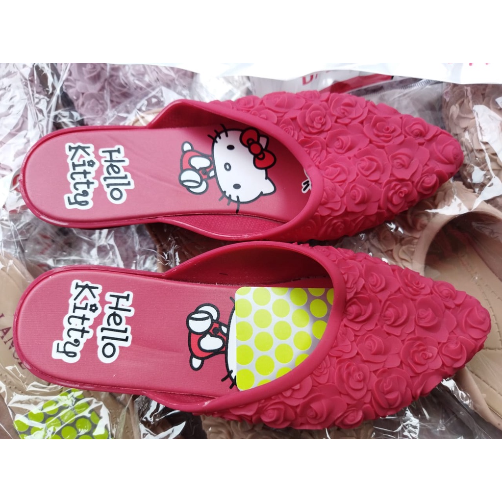 sandal selop sepatu anak perempuan motif rose balance 602-50 size 30-35//sandal anak jelly perempuan import