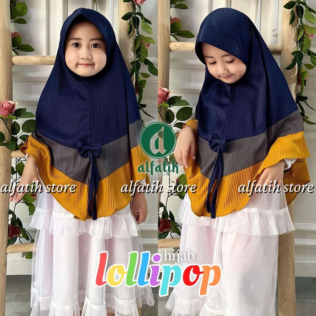 terbaru jilbab anak lolipop tanggung - bergo full plisket kerudung anak perempuan cantik bergo marya
