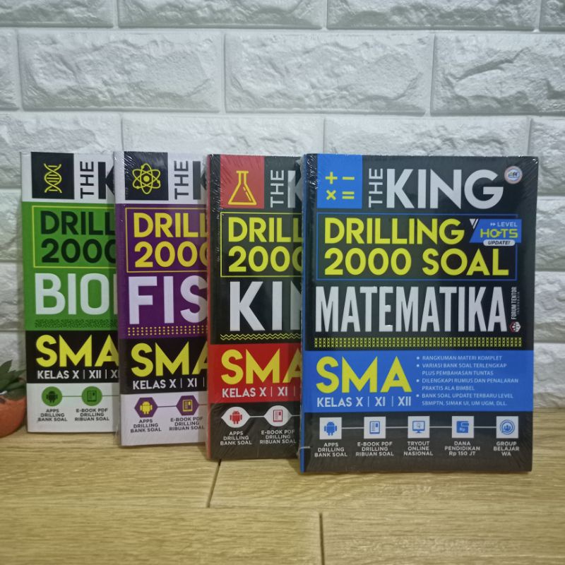 BUKU SMA THE KING DRILLING 2000 SOAL MATEMATIKA, KIMIA, FISIKA, BIOLOGI Untuk Kelas X, XI, XII-3