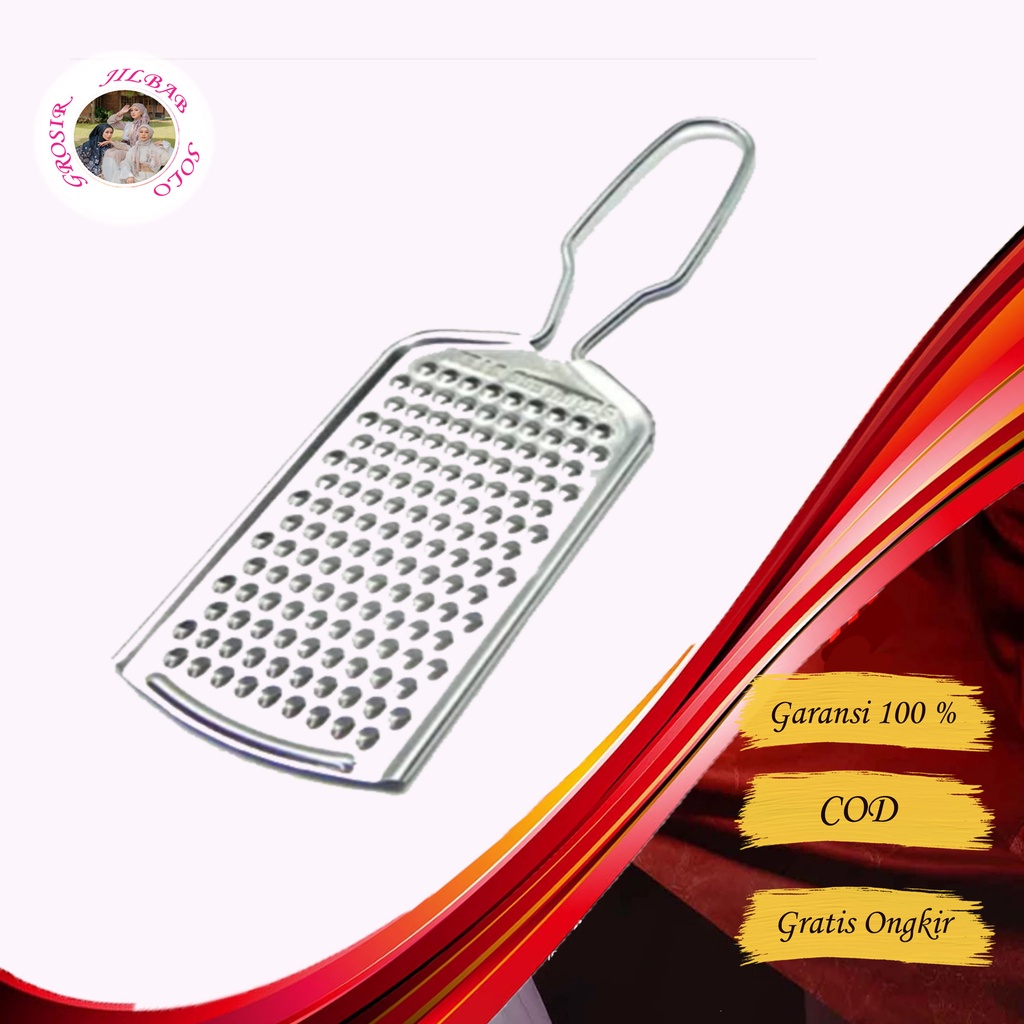 PARUTAN STAINLESS STEEL ANTI KARAT -- AC 46 -- peralatan perlengkapan alat dapur rumah me masak / serutan parut rautan serbaguna multifungsi- Stainless Steel keju wortel kelapa ubi sayur buah papaya pisang peeler kentang mini mpasi bayi AC 46