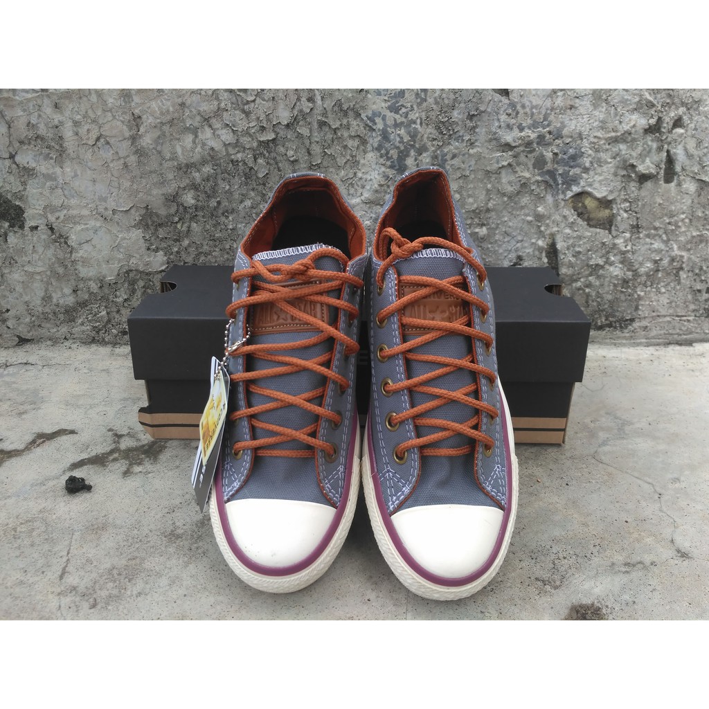 sneakers pria casual chuck taylor all star peached grey pria wanita made in vietnam