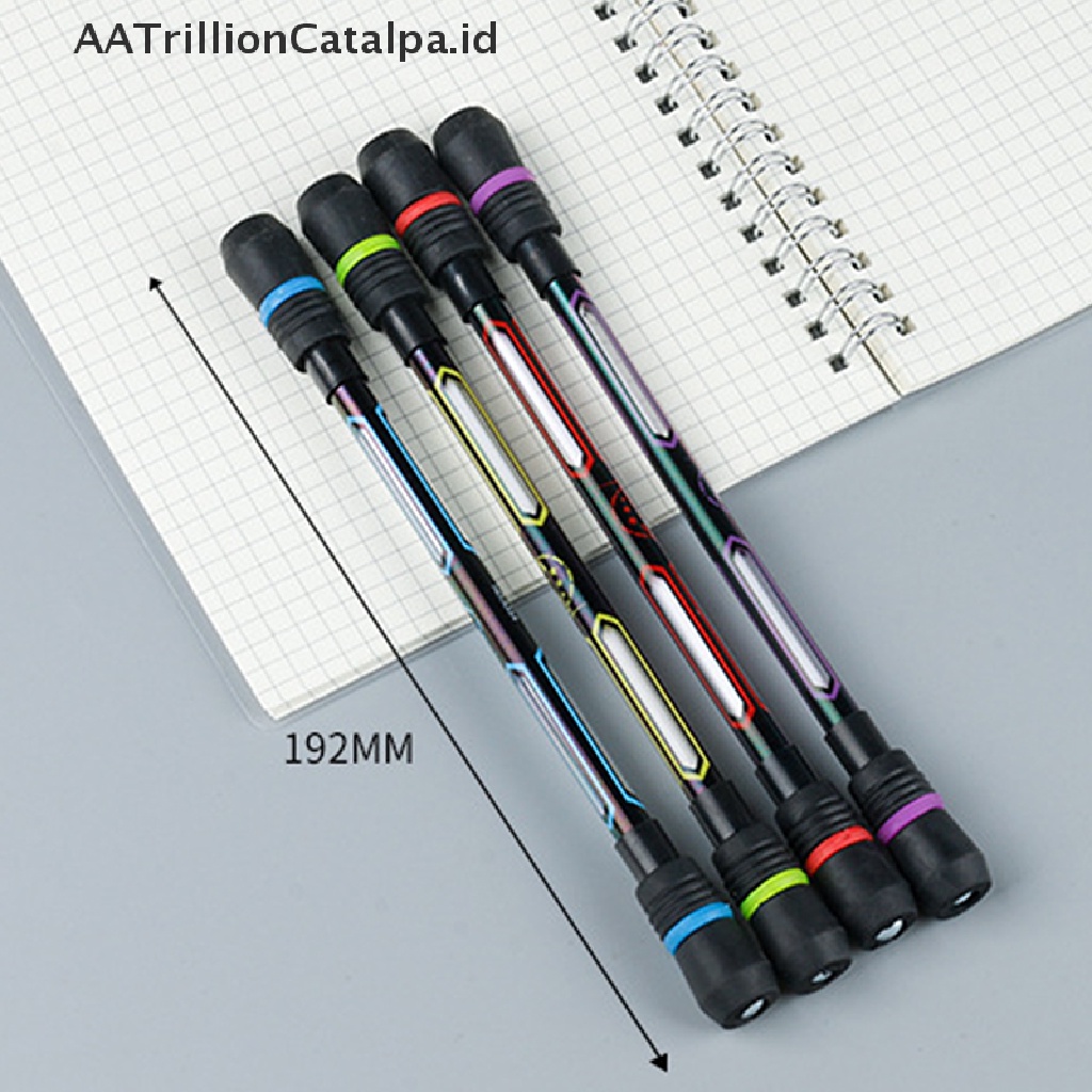 (AATrillionCatalpa) 1pc Mainan Spinner Bentuk Pulpen Bahan Plastik Untuk Anak / Dewasa