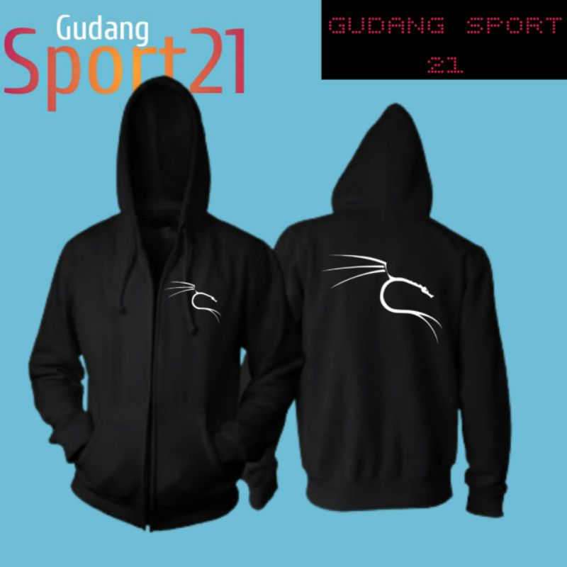 jaket ziper kali linux jaket kali linux