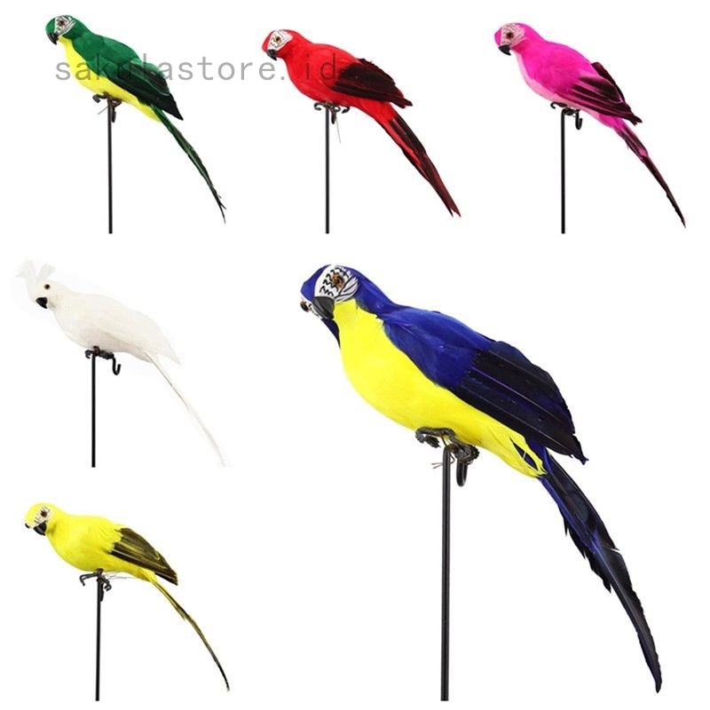 Realistic Parrot Ornament Birds Imitation Animal Outdoor Garden