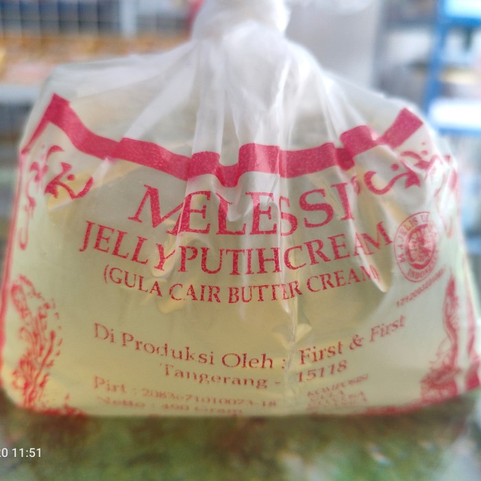

Melessi Melesi Gula Jelly Putih Cream Gula Cair Butter Cream 490gr
