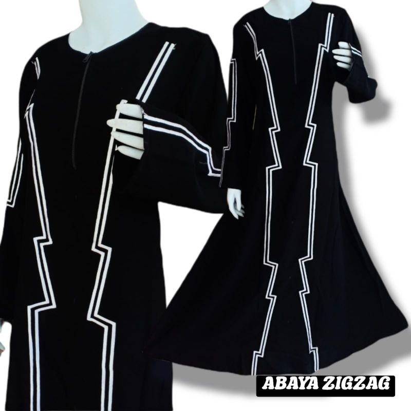 ALKHATIB COLLECTION Abaya Zigzag