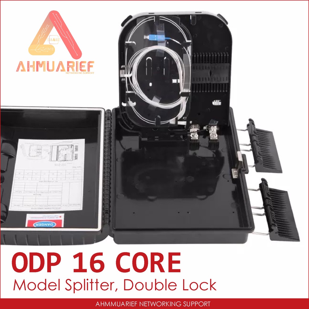 Model Sunsea ODP FDB ODB 16 Core Model Adapter Splitter Double Lock Pole Tiang Fiber Optik Box Kotak Fiber Optic Kosongan