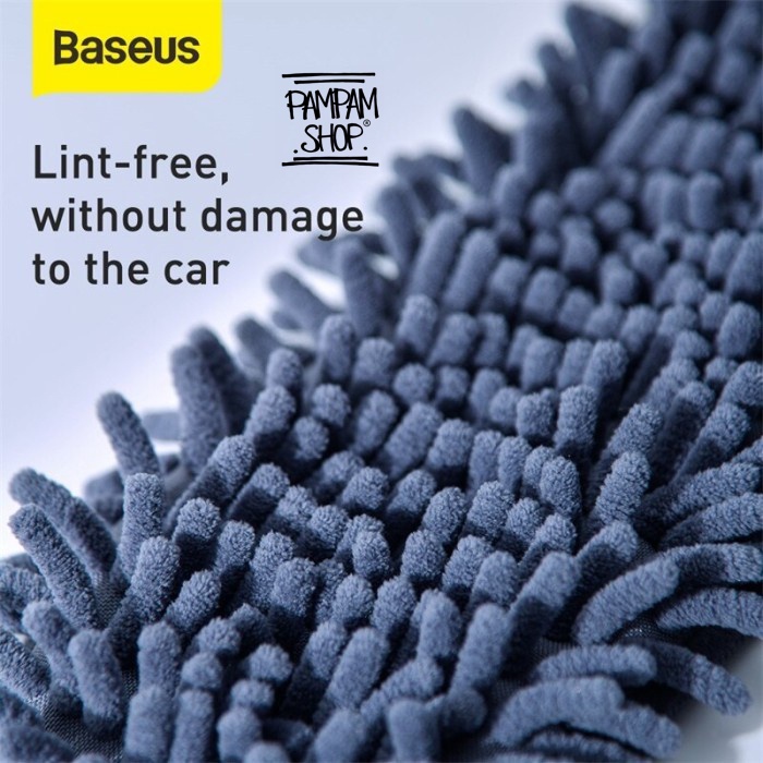 Baseus Original Mop Replacement Refill Kain Lap Kaca Mobil Pel Microfiber Isi Ulang Handy Car Cuci Mobil