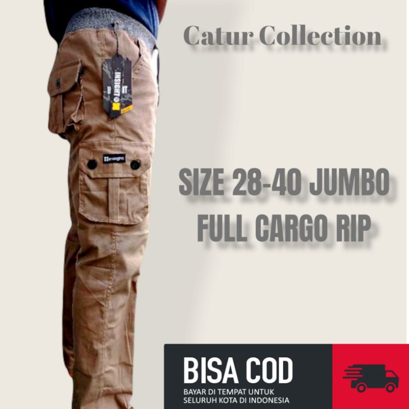 Celana Panjang Cargo Pria Big size 28-40 jumbo Celana Cargo panjang RIP pria celana panjang Kimpul terlaris Celana Kargo pria yang lagi hitz Celana cargo pria jogger terbaru army loreng