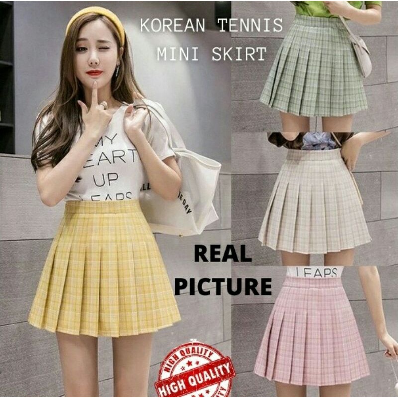 Tennis Skirt Korean Import Olive Green/Rok Seifuku JK