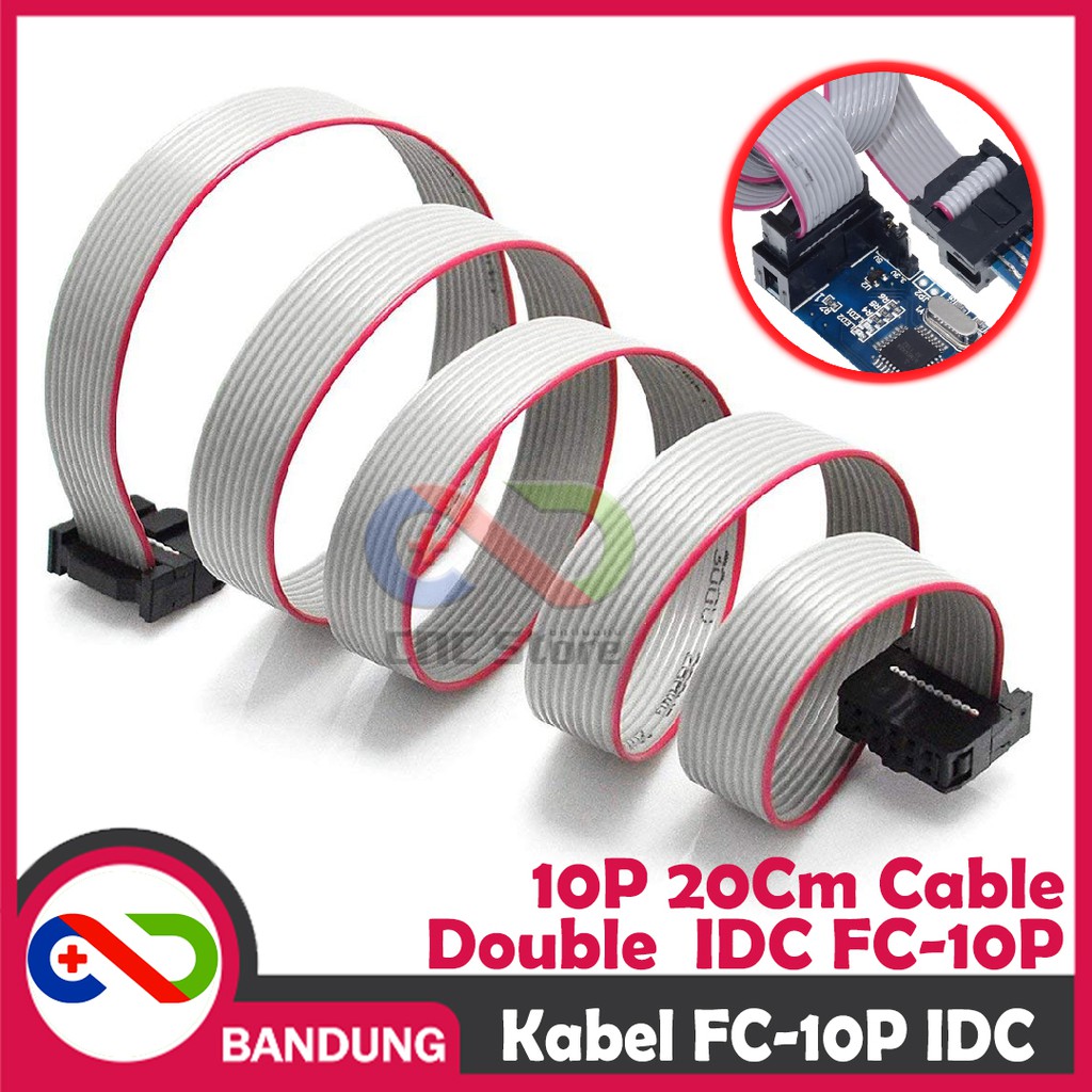 KABEL FC-10P JTAG IDC ISP DOUBLE HEAD FEMALE TO FEMALE 20CM ABU