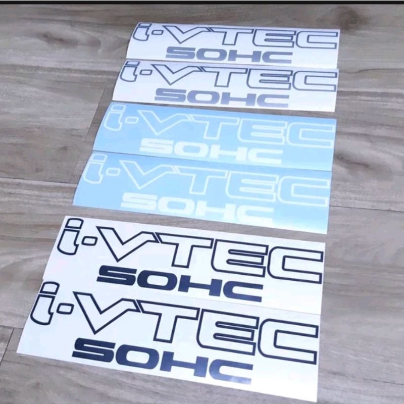 Sticker I-vtec Sohc Body Mobil kanan kiri I vtec sohc