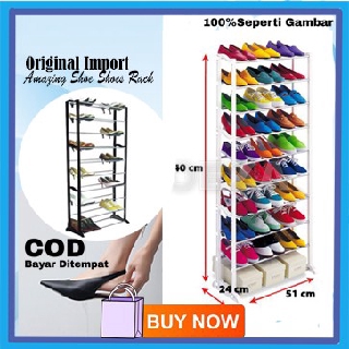 Amazing Shoe Rack 10 Tier Rak Sepatu 10 Tingkat Shopee Indonesia