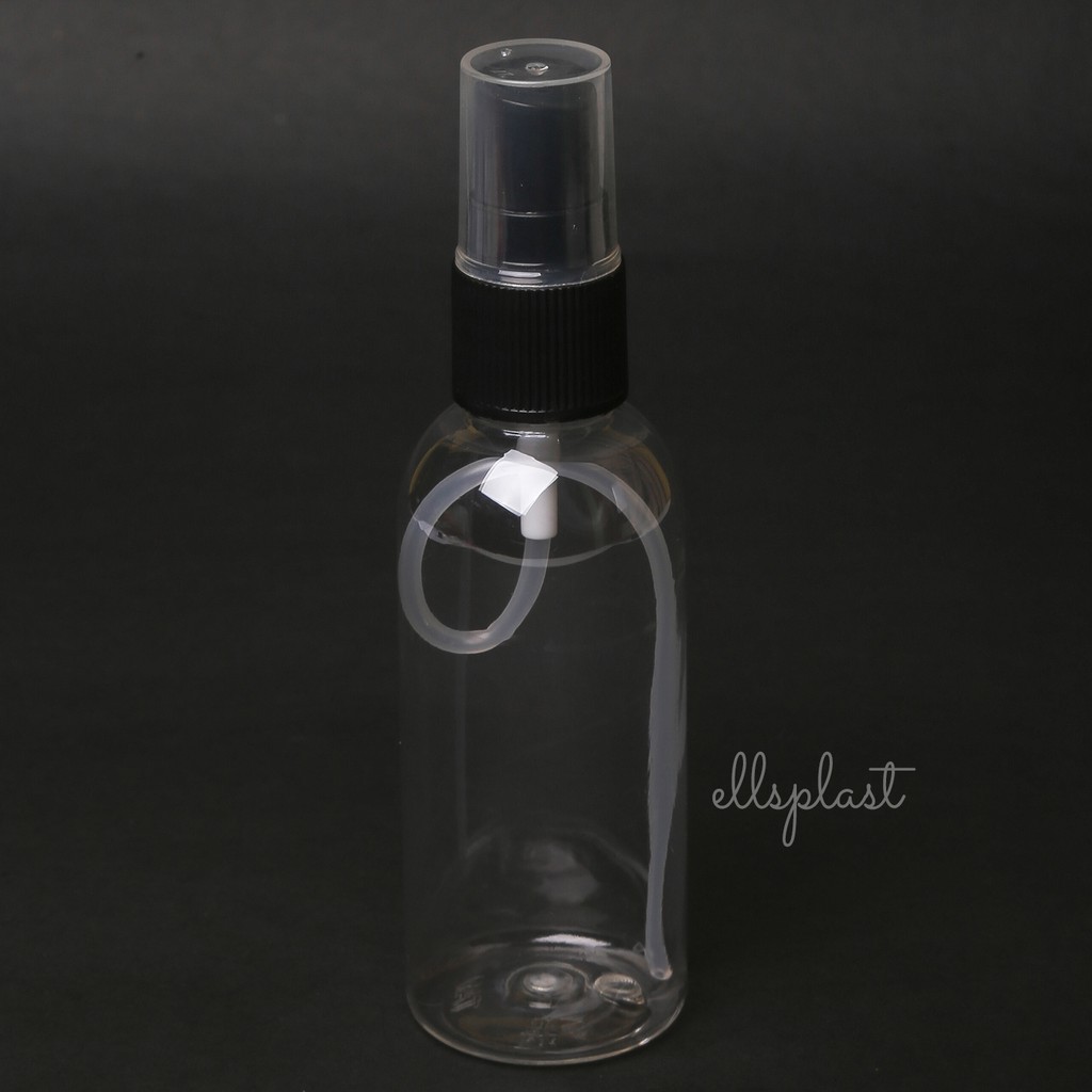 BOTOL SPRAY 60 ML NATURAL SPRAY HITAM / BOTOL PET 60 ML SPRAY HITAM