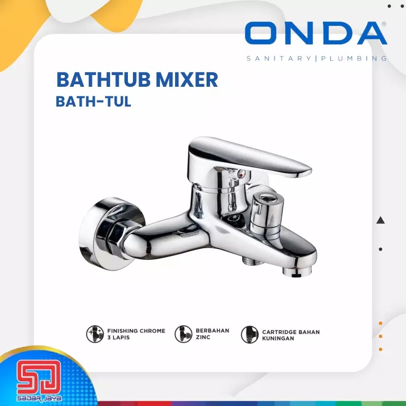 ONDA BATH-TUL Kran Bathub Mixer Keran Double Tap Panas Dingin 1/2&quot;