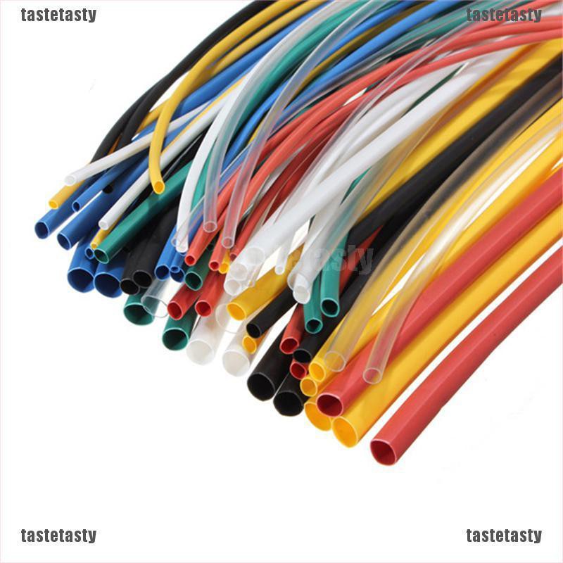 【TATY】8Size 70pcs Assortment 2:1 Heat Shrink Tubing Tube Sleeving Wrap Wire Cable