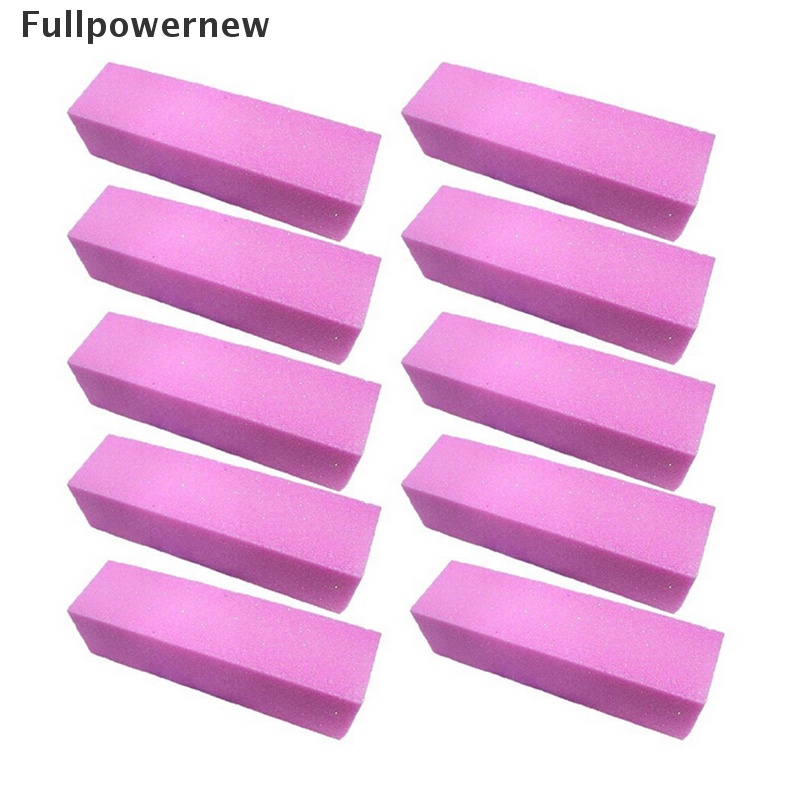 [FULL] 2/5/10 pcs Nail Manicure Buffing Buffer Sanding Files Block Art Tool New Pink