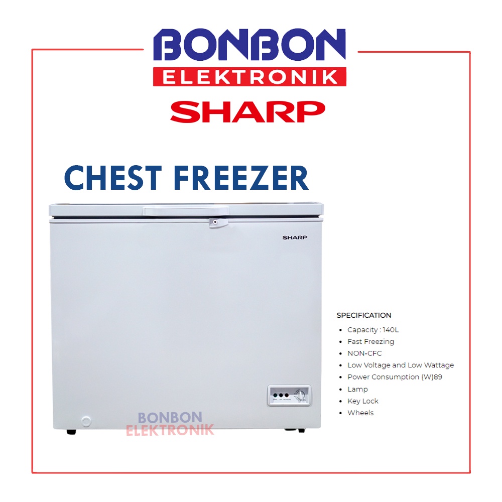 Sharp Chest Freezer 140L FRV-150X / FRV 150 X / FRV150X