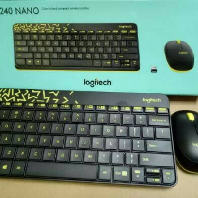 Logitech Wireless Keyboard &amp; Mouse MK240 Nano