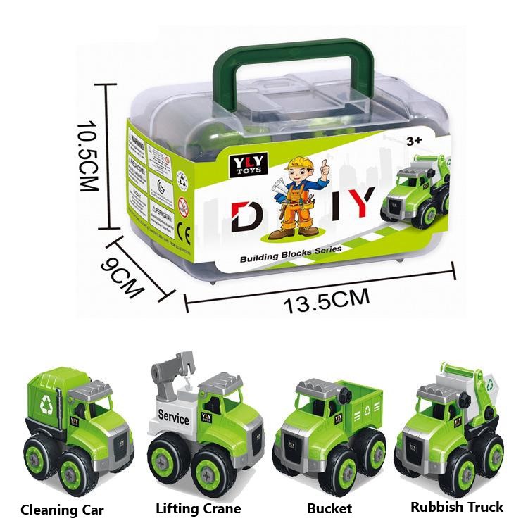 Mainan Truk Edukasi Anak Building Block DIY Series DIY Disassembly Of Eco Cars Mainan Anak