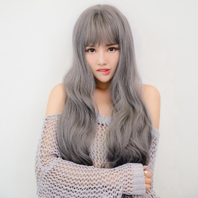 Korea 68cm Party Wig Rambut  Palsu Wanita  Model  Gelombang 