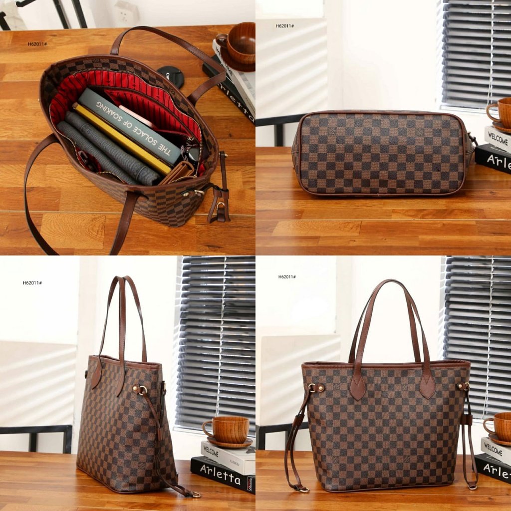 BAG Neverfull MM Zipper Tote Bag 2011/H62011