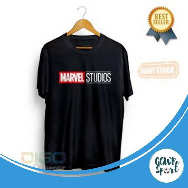 Kaos Distro Premium Marvel Studios Baju Distro Cowok Lengan Pendek Katun Combed 30S Kualitas Terbaik