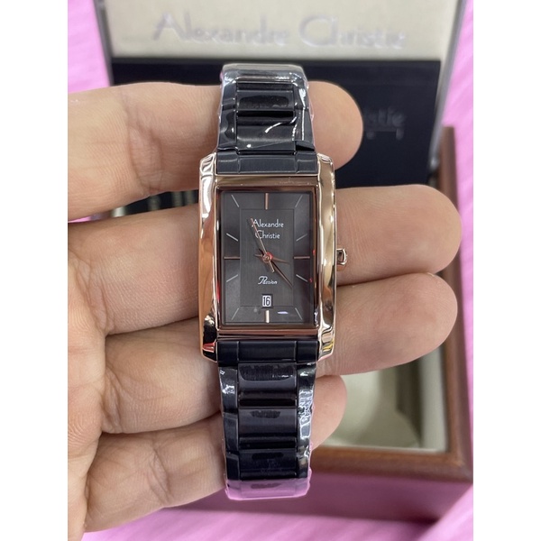 alexandre christie 2979ld wanita black rosegold