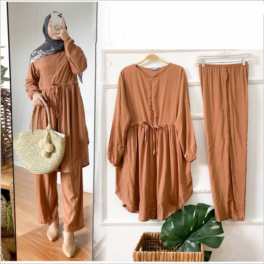 [R.A] Alice Daily Set Setelan Muslim Baju + Celana