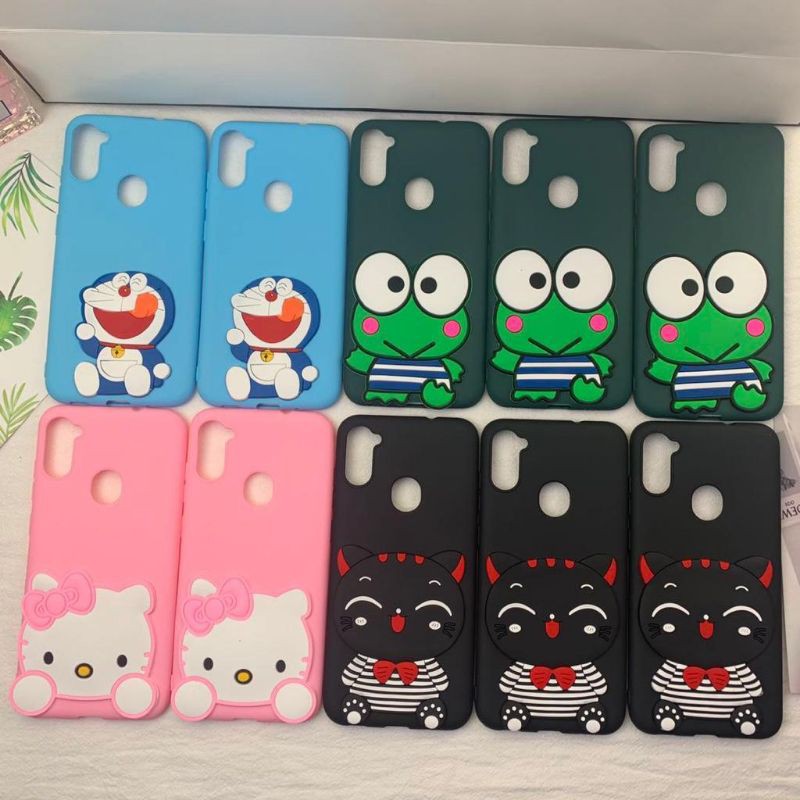SOFT CASE BONEKA/KARAKTER 3D VIVO Y11/Y12/Y15/Y17/Y91/Y95/Y93/Y91C/Y30/Y50/DORAEMON/KUCING/SILIKON