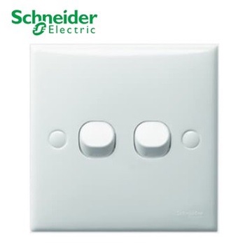 SCHNEIDER CLIPSAL S-Classic Saklar 2 Gang 1 Arah 2 Gangs 1 Way Switch