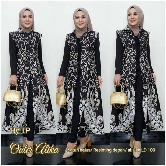 CARDIGAN/OUTER ALIKA LONG CARDI BATIK OUTER BATIK OUTWERE MODERN