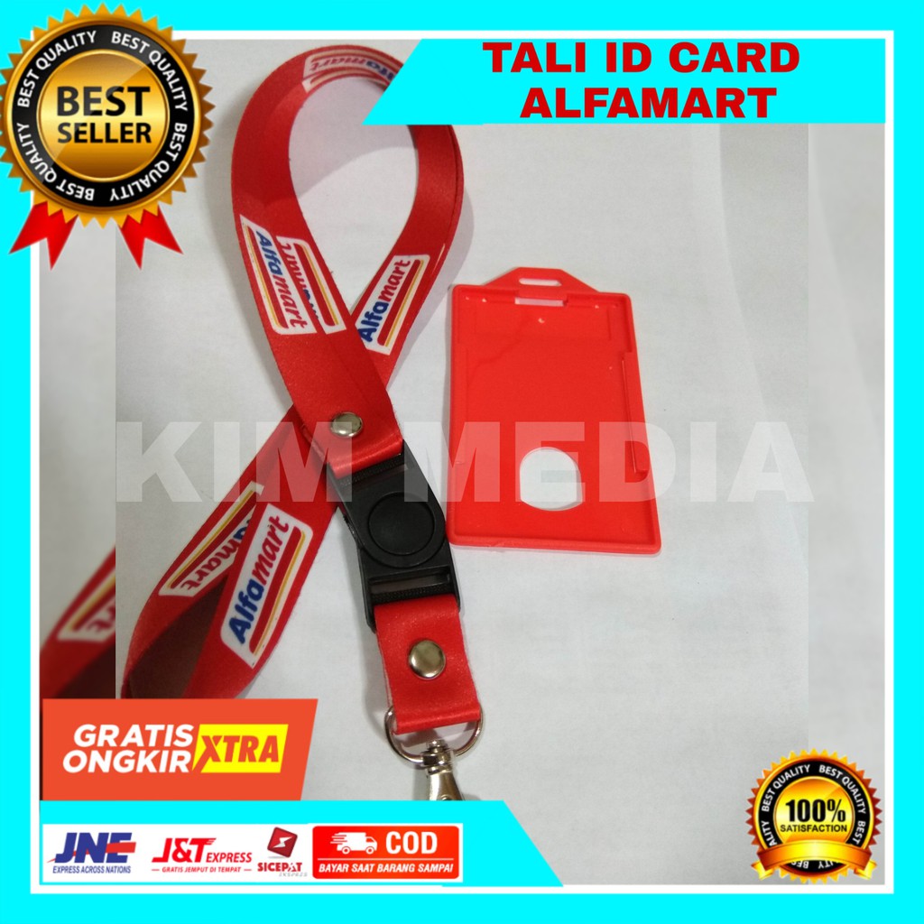 

Tali Id Card Lanyard Alfamart Printing full warna