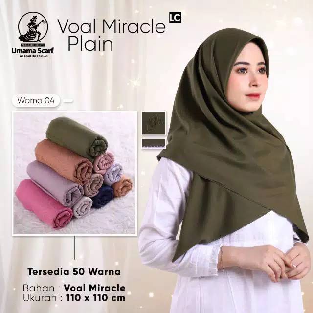 Hijab segi 4 voal miracle umama dan malaica