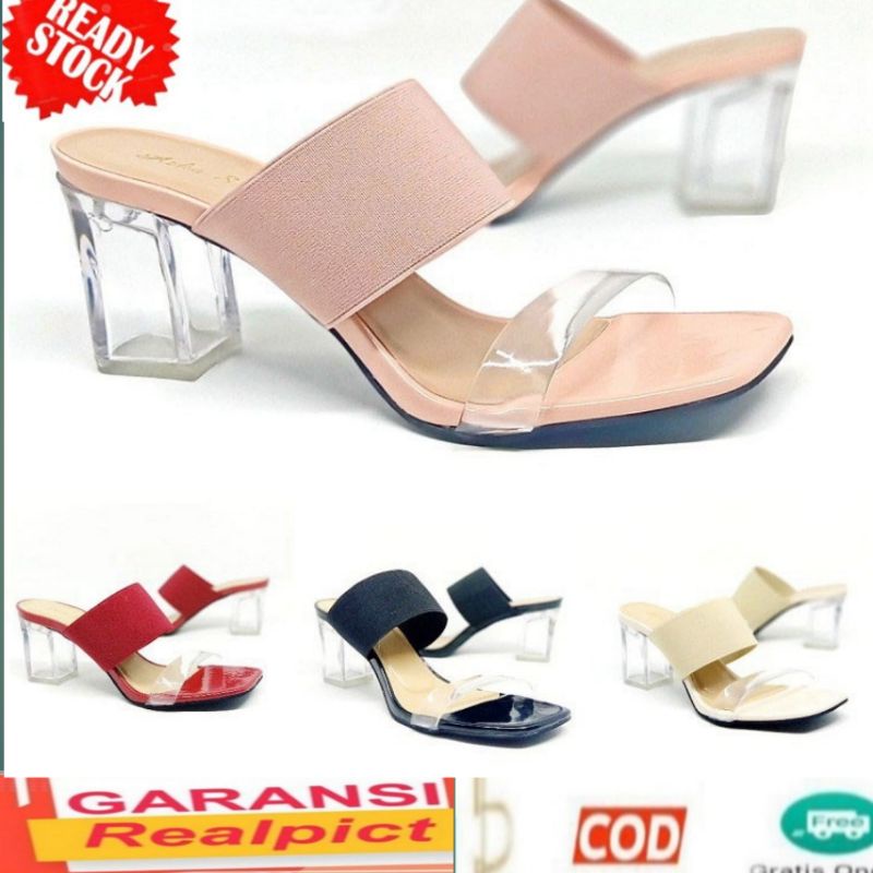 Kaisar-NISA Hak Tahu Kaca Hak Tahu Kaca Hak Tahu Kaca Hak Tahu Kaca Sepatu Hak Pump Sepatu Hak Tahu