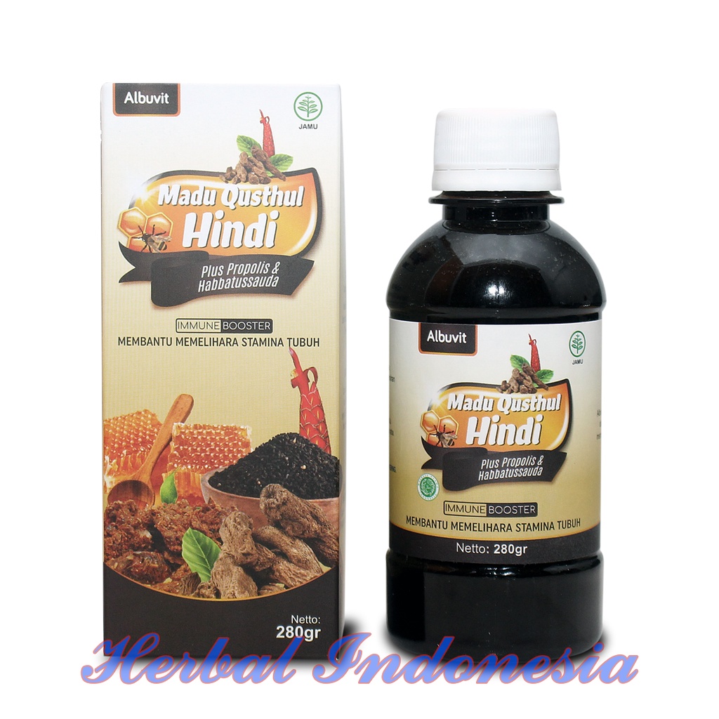 Madu Qusthul Hindi Plus Propolis &amp; Habbatussauda 280gr - Immune Booster ALBUVIT