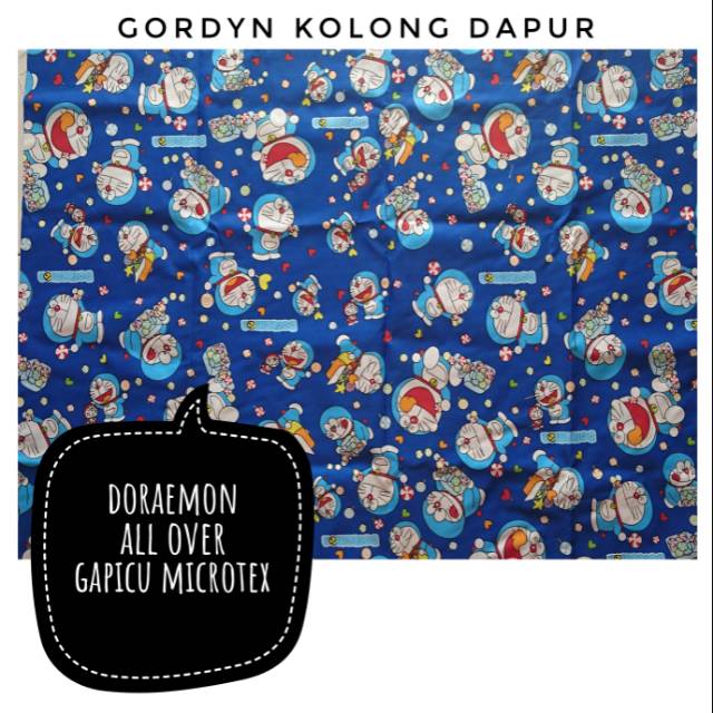 Doraemon korden gordyn gorden hordeng kolong dapur