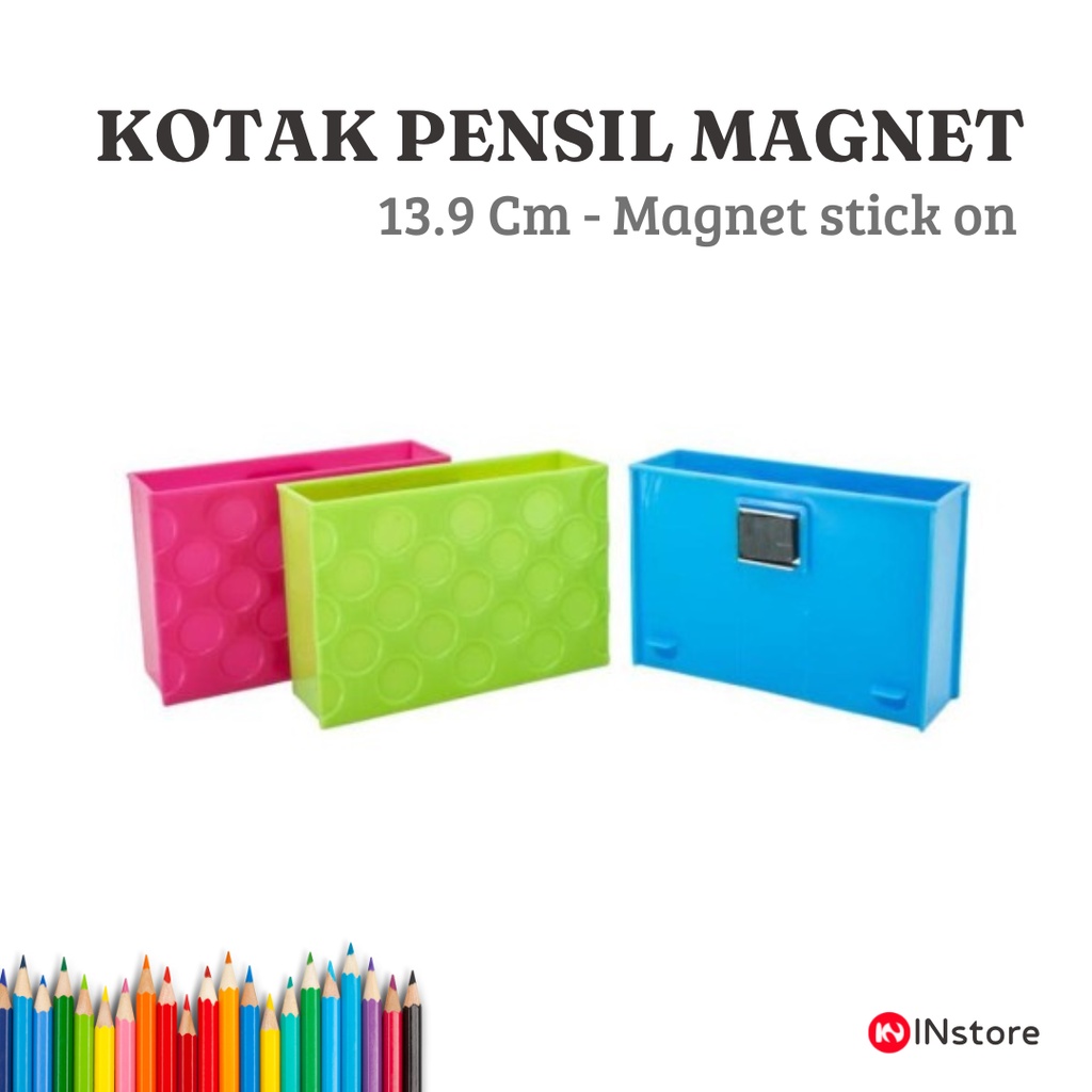 Kotak Pensil Magnet Stick On Ukuran 13.9cm