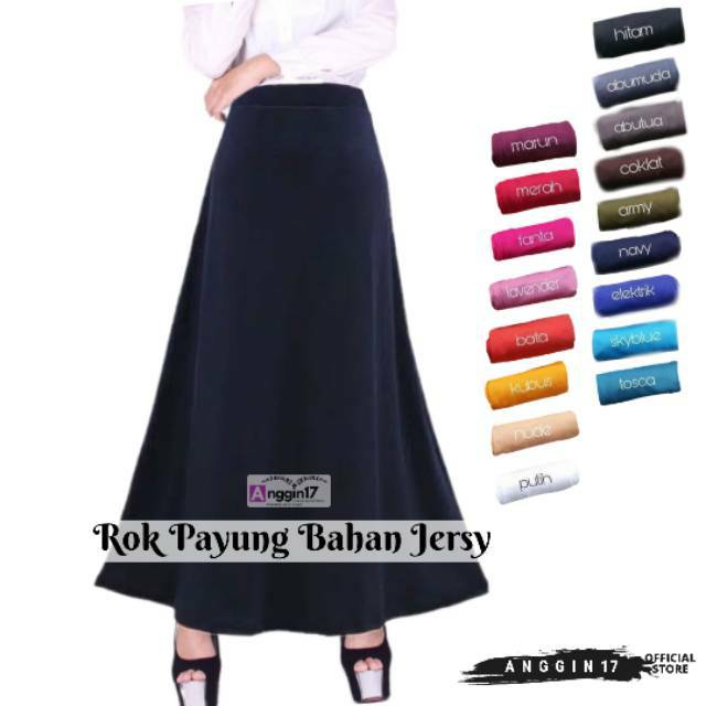 ROK PAYUNG Polos Wanita / Rok Panjang Wanita@grosirtanganpertama