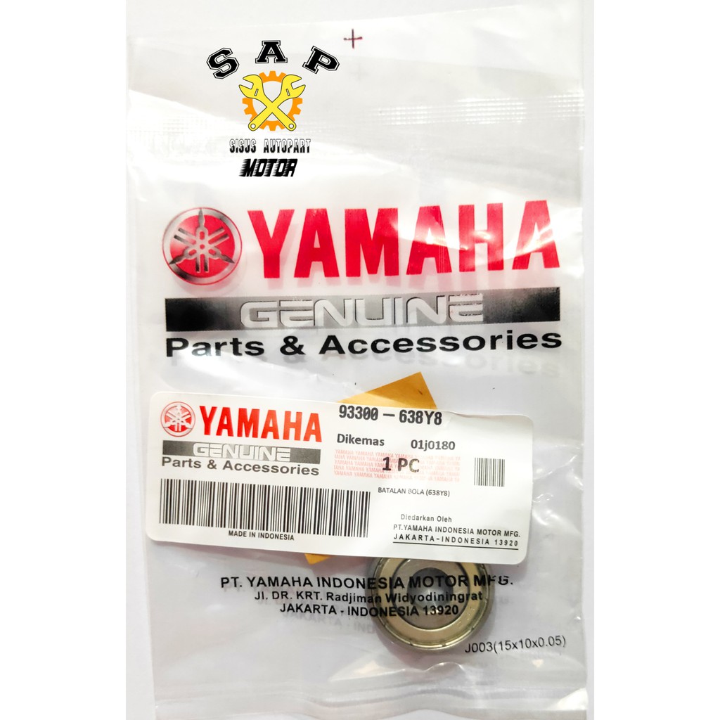 BEARING BAK CVT MIO NOUVO / BEARING CVT MIO / LAHAR CVT MIO / BEARING YAMAHA 93300-638Y8