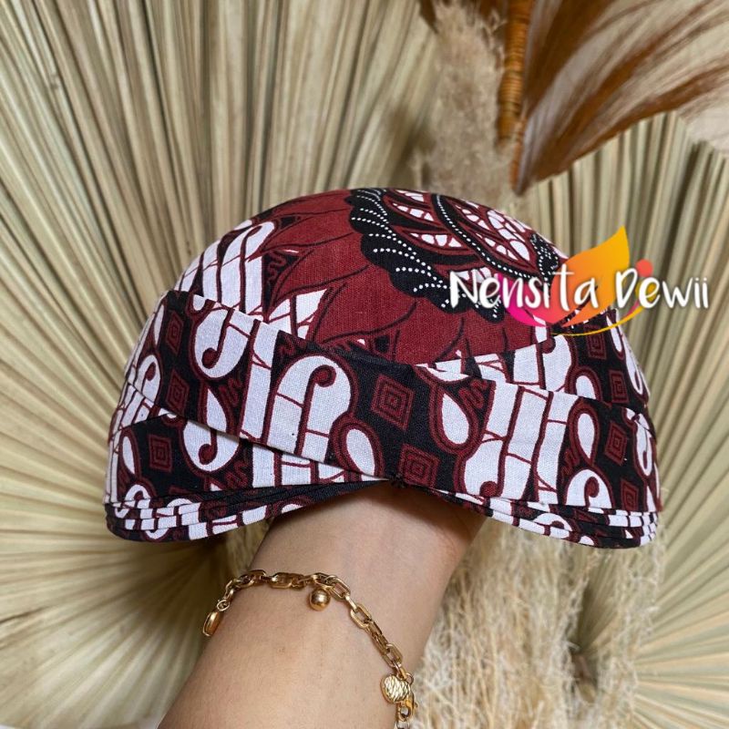 Blangkon Solo Jarik - Parang Garuda Coklat