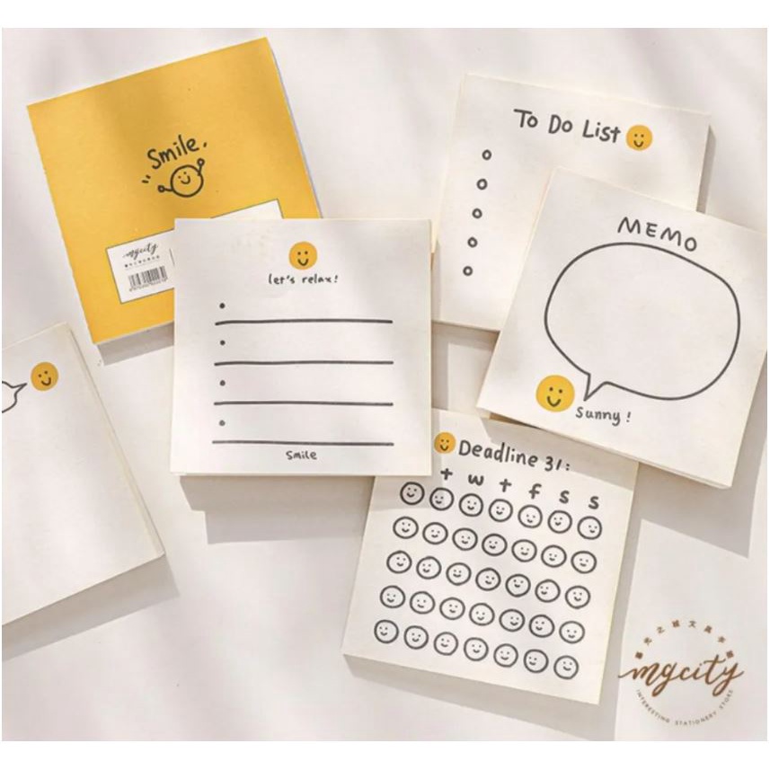 

[cruell] Memopad Note pad / sticky notes Yellow kuning imut