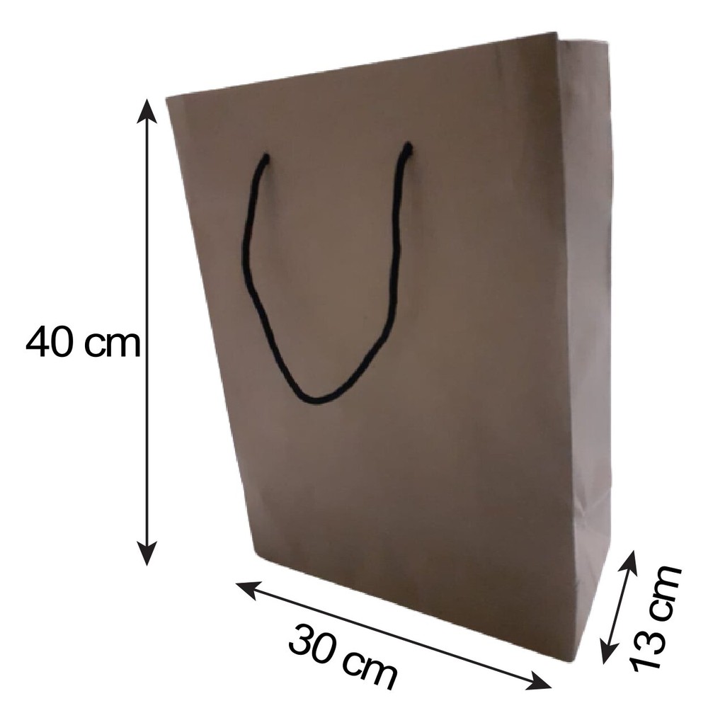 

Paper Bag 30 x 40 x 13 dengan pegangan tali / hole