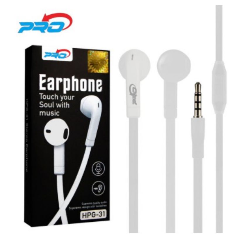 Pro Handsfree Headset Earphone Stereo HPG-31