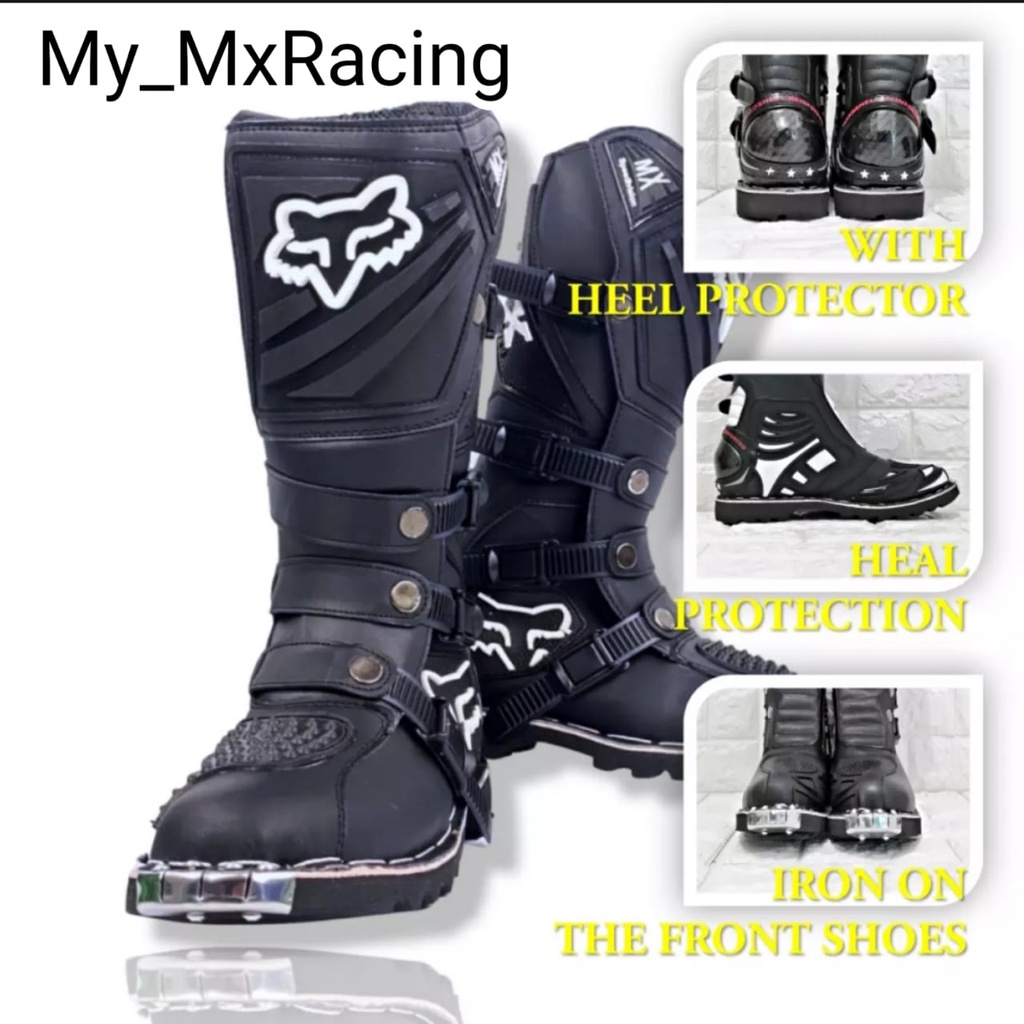 BISA COD sepatu cross trail protector  sepatu trail adventure bots safety terlaris sepatu motorcross