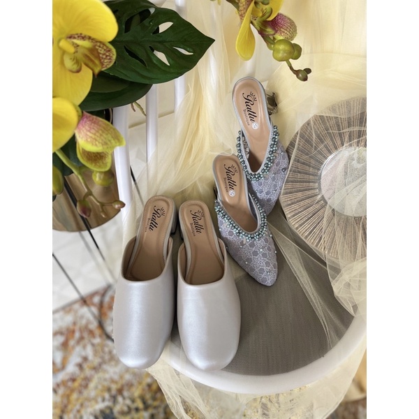 Termurah!!! COD Heels 7cm Couple wedding shoes / sepasang sepatu pengantin / sepatu tunangan / sepatu seserahan