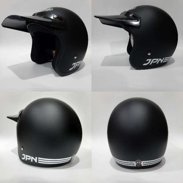 Helm Jpn Hitam Dof Topi Panjang