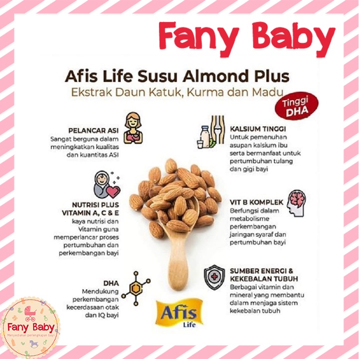 AFIS ALMOND SUSU PELANCAR ASI MILKY TARO 200GR